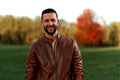 Rhodes Leather Shirt Jacket front view