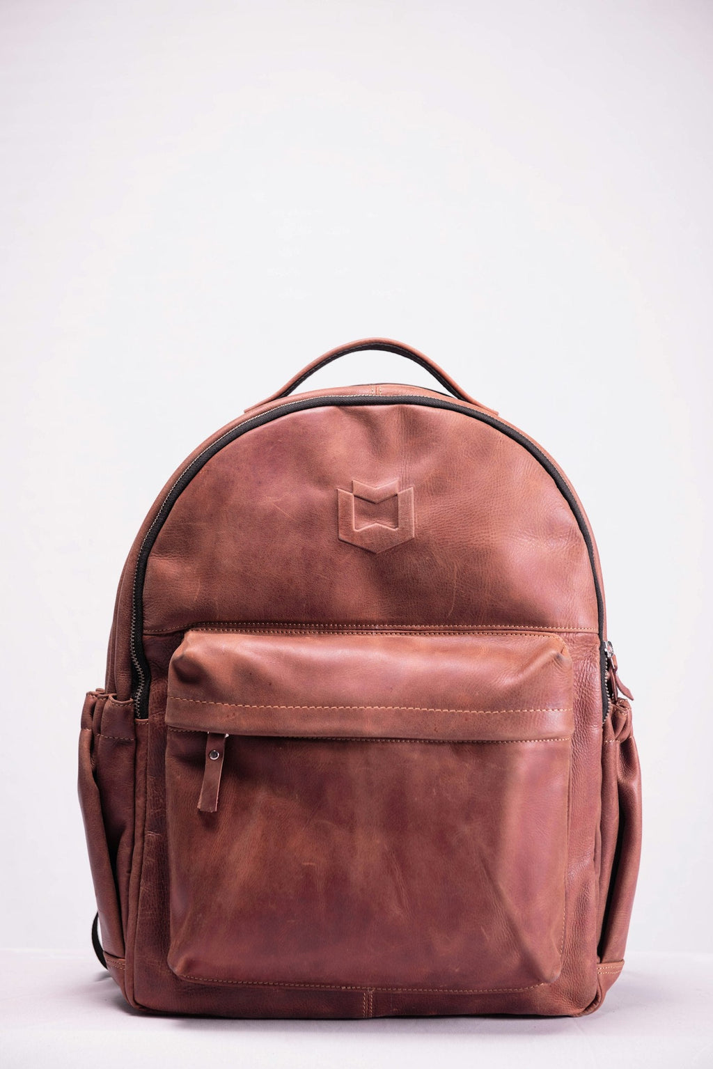 Heritage Leather Backpack front view