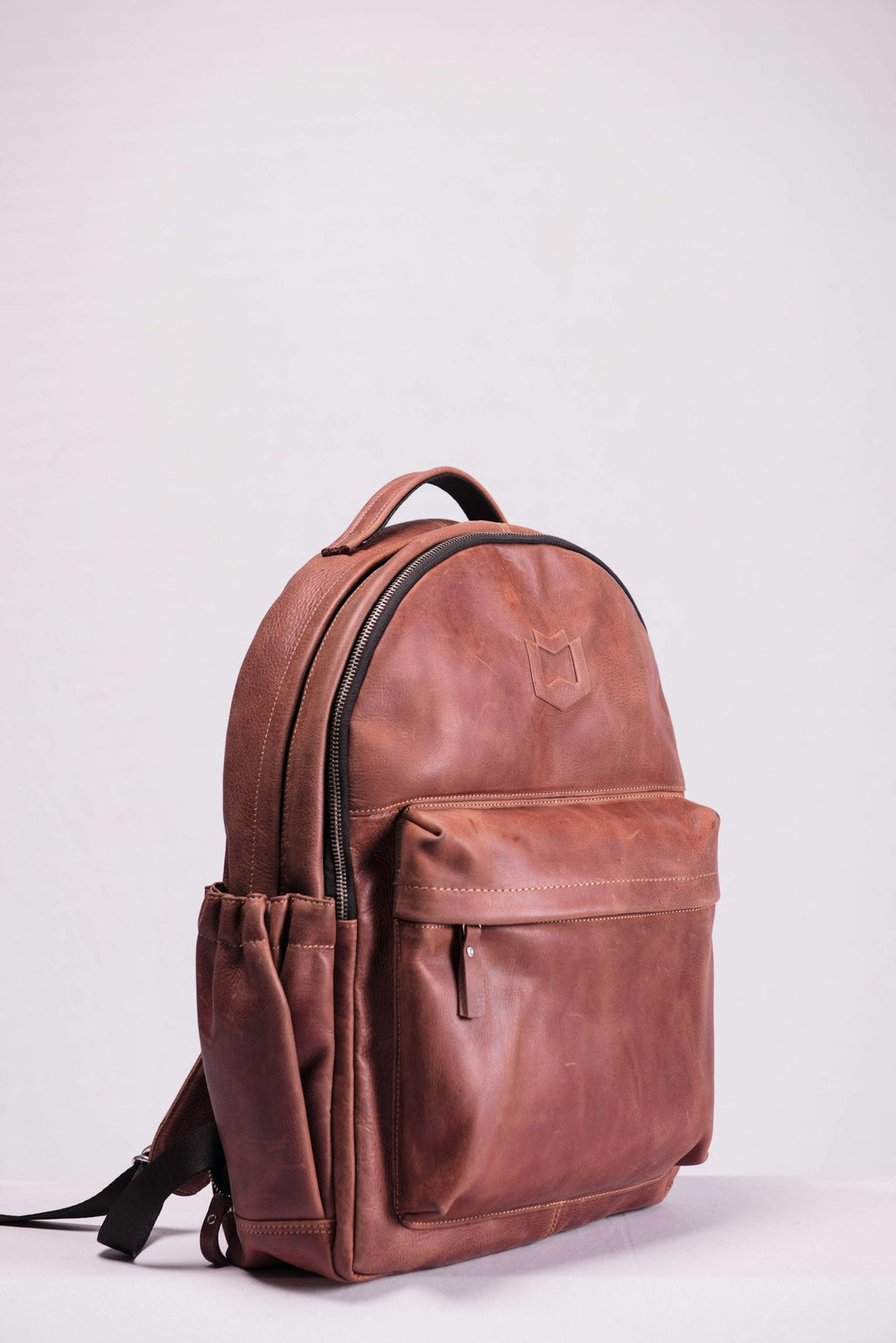 Heritage Leather Backpack styled view