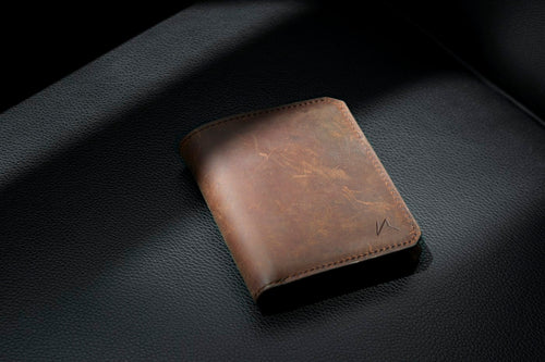 Bifold Leather Wallet front view