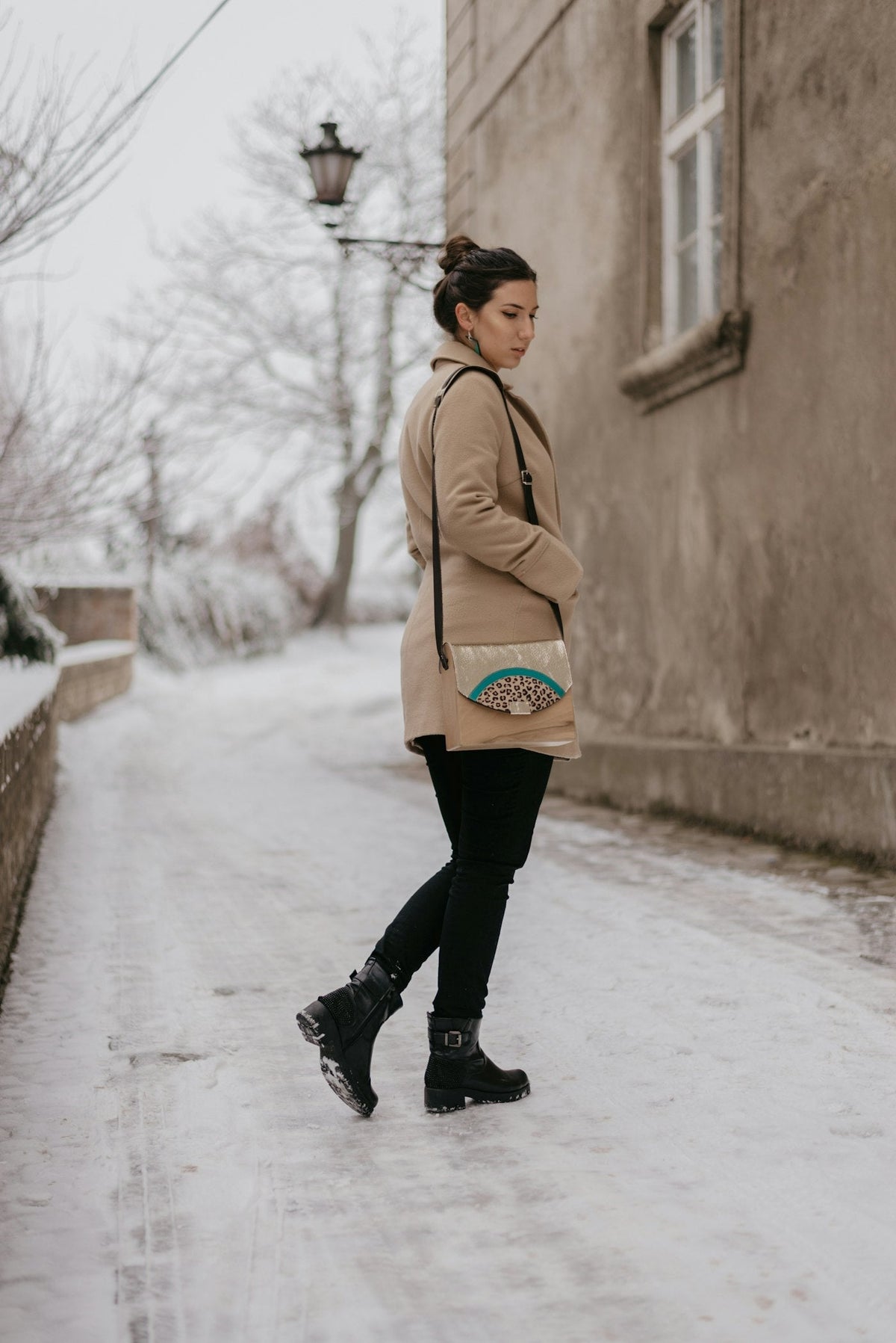 Camel coat full length