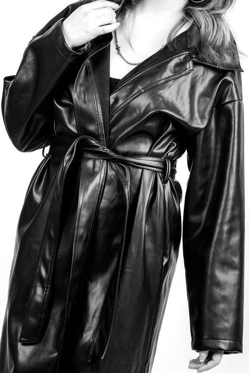 Black zip moto jacket