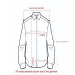 Men's Blue Leather Uniform Shirt – Long Sleeve, view 4