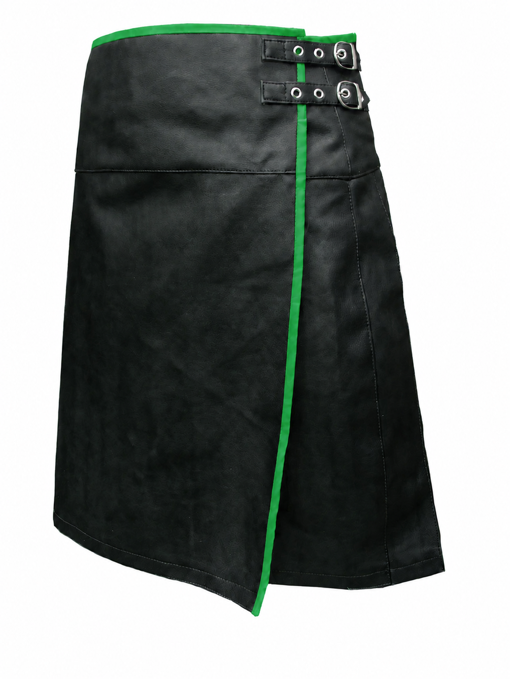 Men's Leather Wrap Kilt with Contrast Piping – 8 Colours, view 17
