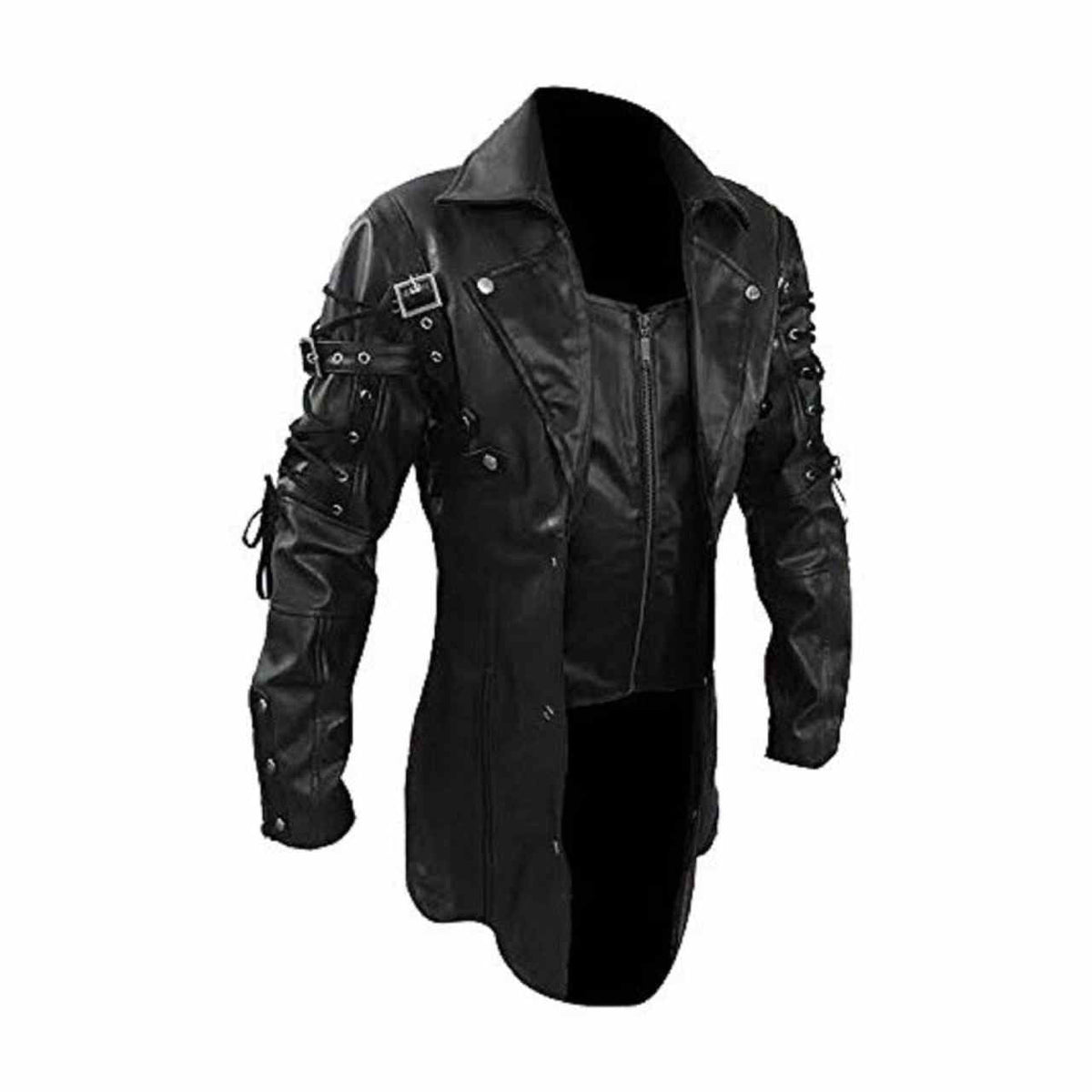Men's Leather Zip Coat – 4 Colours