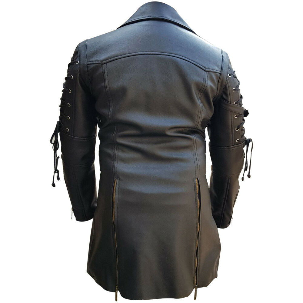 Men's Leather Zip Coat – 4 Colours, view 2