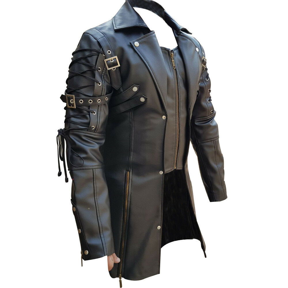 Men's Leather Zip Coat – 4 Colours, view 4