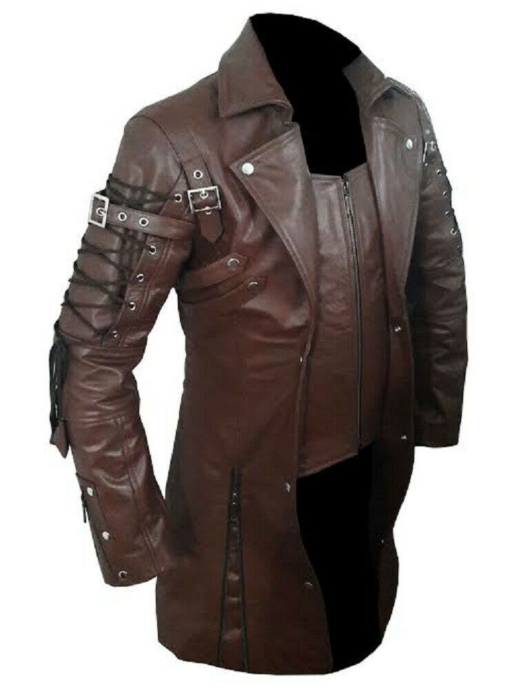 Men's Leather Zip Coat – 4 Colours, view 5