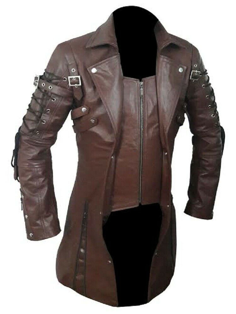 Men's Leather Zip Coat – 4 Colours, view 6