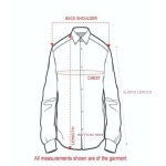 Men's Red Leather Pullover Shirt – Button Neck, view 5