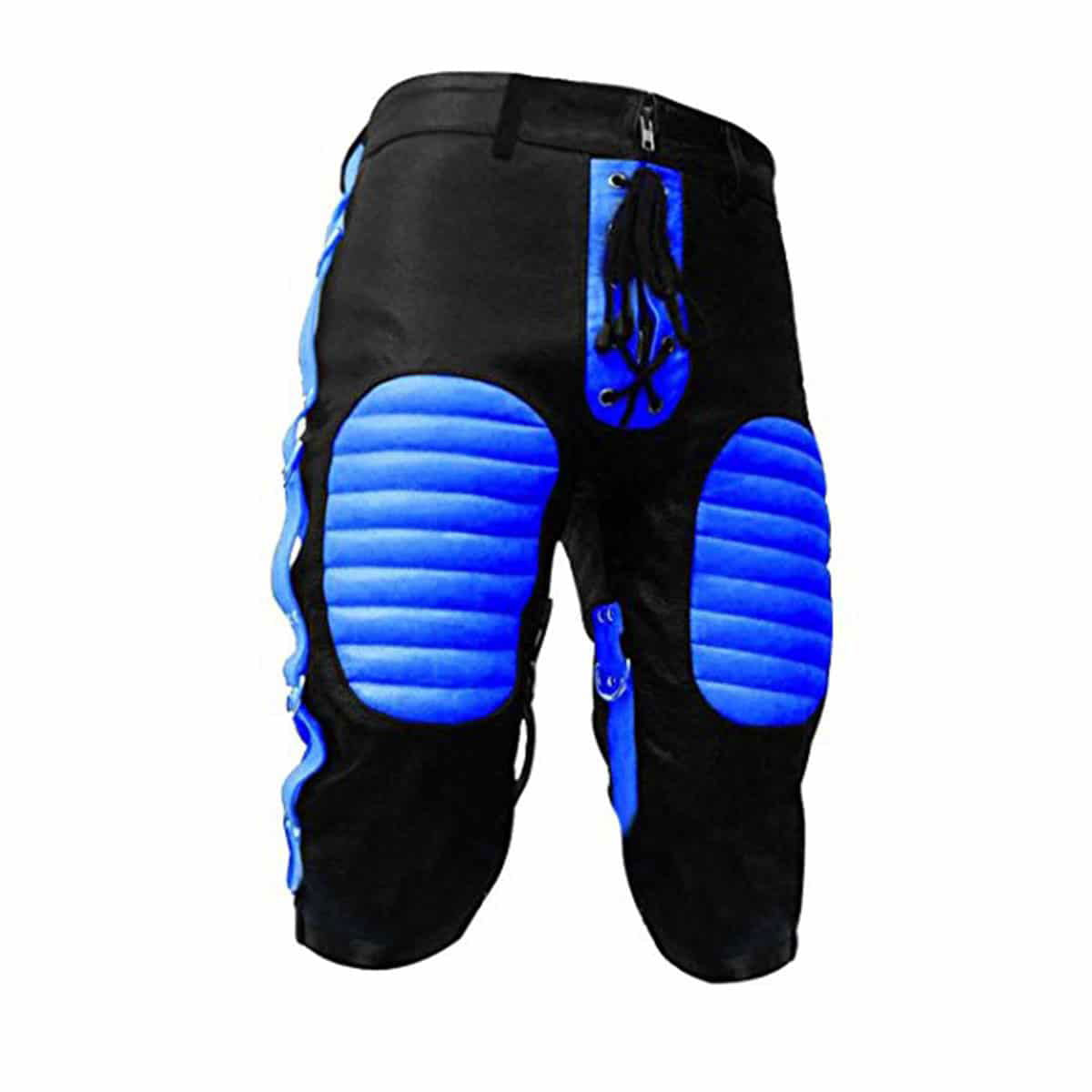 Men's Two-Tone Leather Lace-Up Shorts – 5 Colourways, view 5