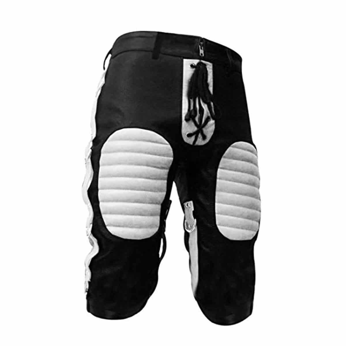 Men's Two-Tone Leather Lace-Up Shorts – 5 Colourways, view 6