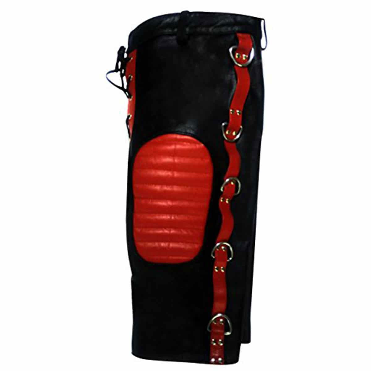Men's Two-Tone Leather Lace-Up Shorts – 5 Colourways, view 8